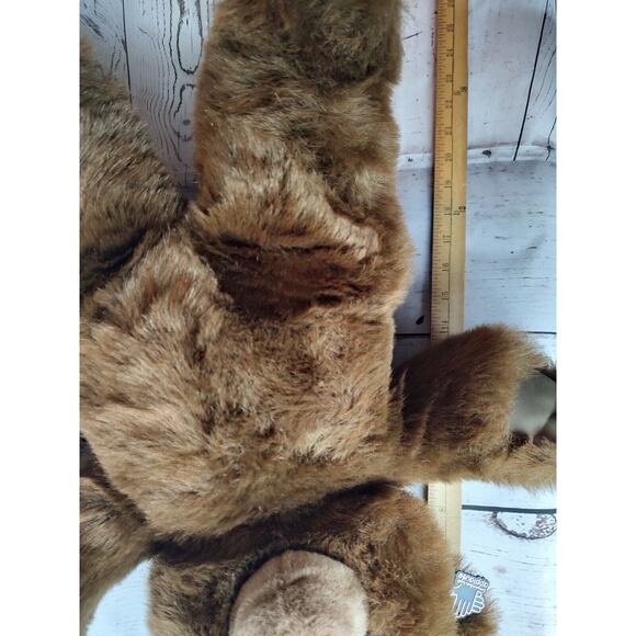 Vintage 1986 Applause Zachary Brown Teddy Bear Stuffed Animal Plush Toy 18” Tall - Picture 10 of 10